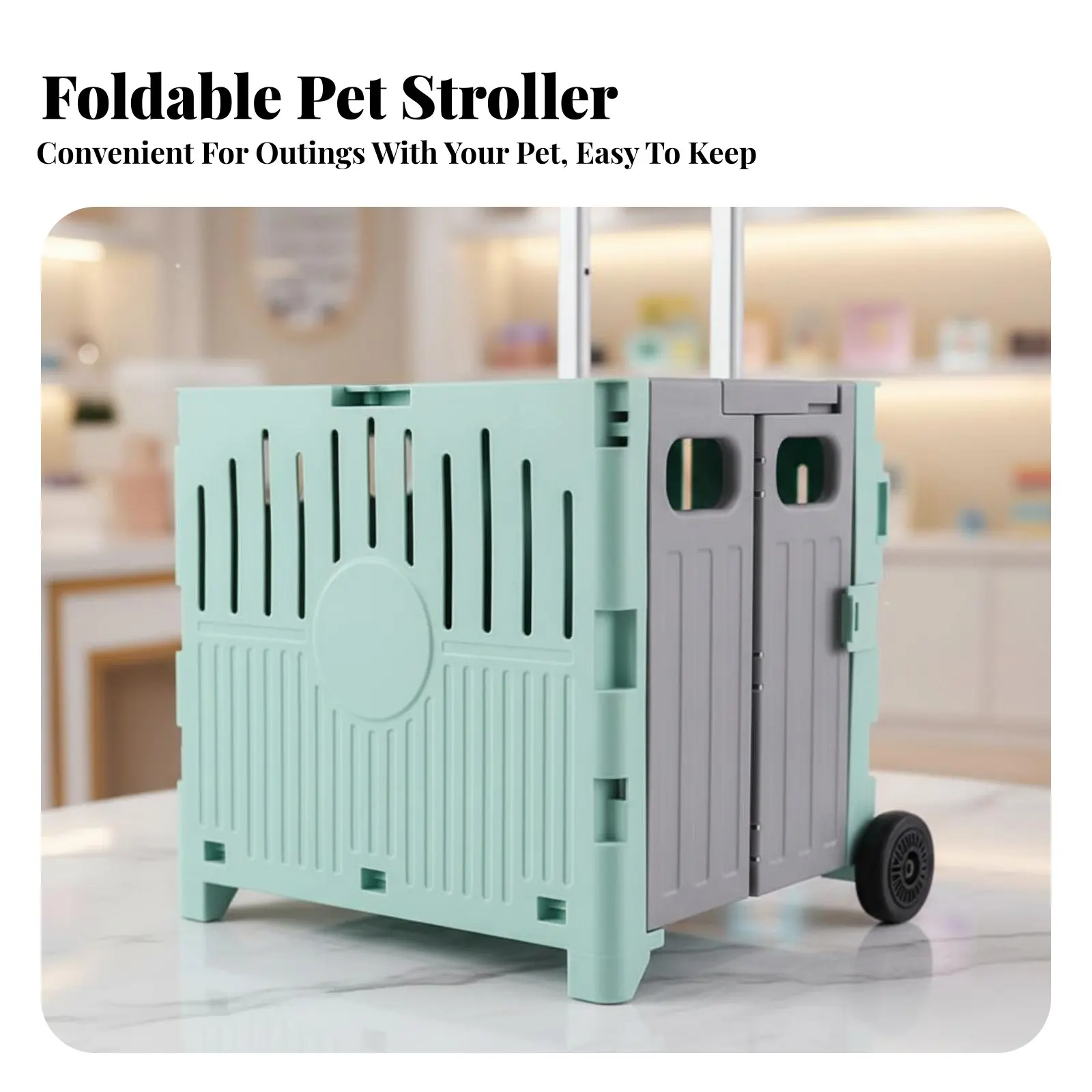 

Разборная коляска для животных: легкая, трехфункциональная система для перевозки питомцев, складная конструкция, дышащие сетчатые панели