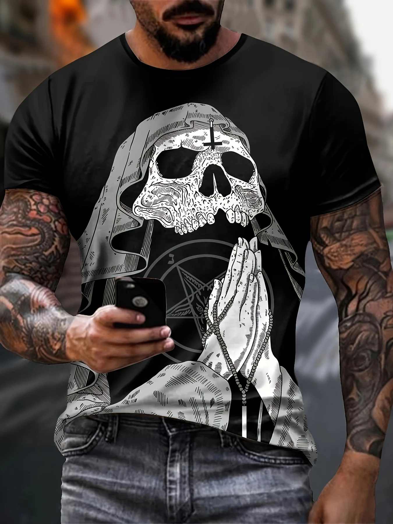 

2025 trendy fashion men's casual t-shirt fit, casual clothing summer t-shirt, summer