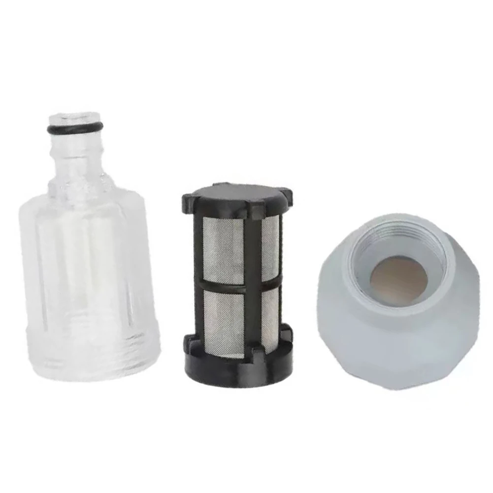 Inlet Strainer Car Wash Filter For Car Washing Stainless Steel Screen Plastic Housing Versatile Faucet Suction Filter