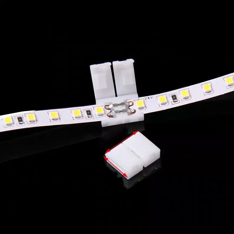 5pcs LED Strip Connector L T X Shape 2PIN 3PIN 4PIN 5PIN 8/10/12mm Free Soldering for 5050 RGB RGBW WS2812 LED Strip