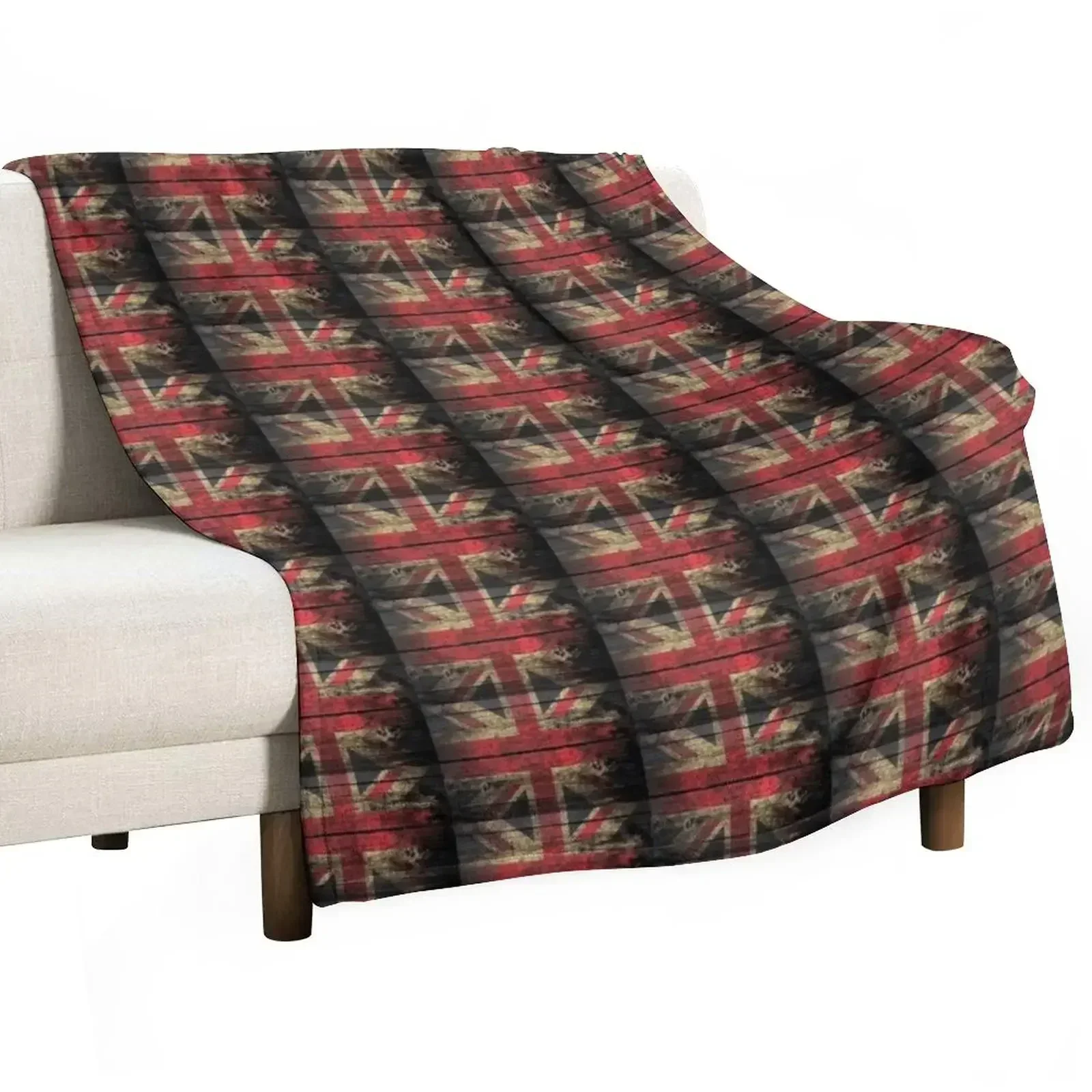 

New Union Jack Distressed Steampunk Throw Blanket Hair sofa bed For Sofa Thin Cute Blankets