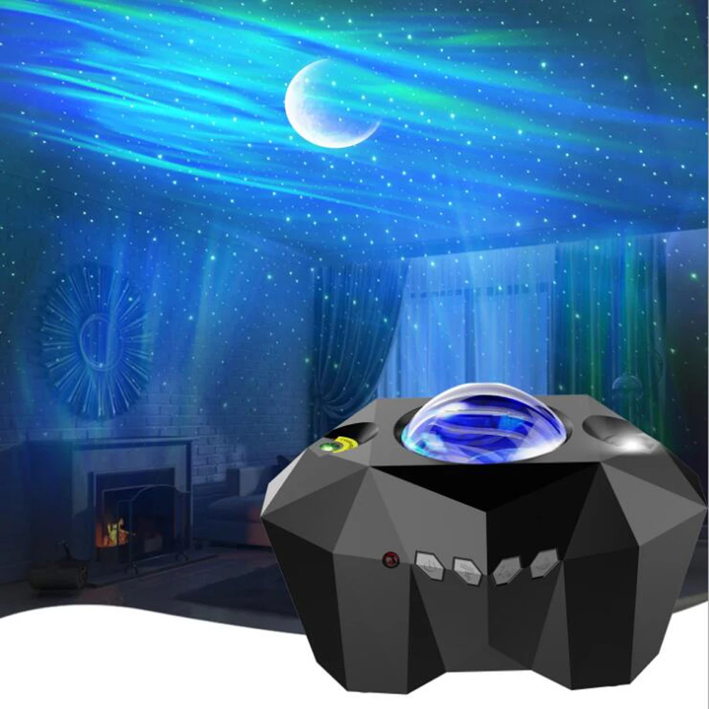 NEW Galaxy Projector Lamp Starry Sky LED Night Light For Home Bedroom Room Decor Children\'s Gift Projection Table Desk Lamps