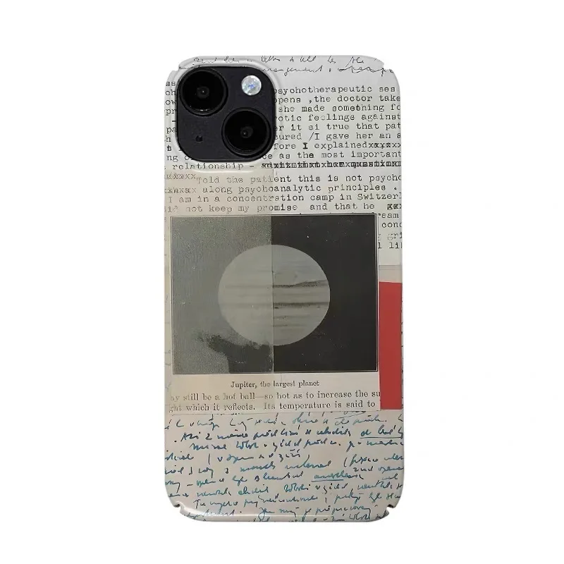 

American Poster Art in English Phone Case for IPHONE 17 Air 16E 15 PROMAX 14 Plus 13 12 MINI 11PRO 16Plus XR Acrylic Phone Cover