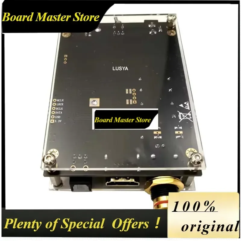 BoMaSDLHiFi Amanero Italian USB Interface Card Cpld DSD512 384k Dop128 AS318B 0.1ppm Coaxial Output I2S Signal Processing Spdif
