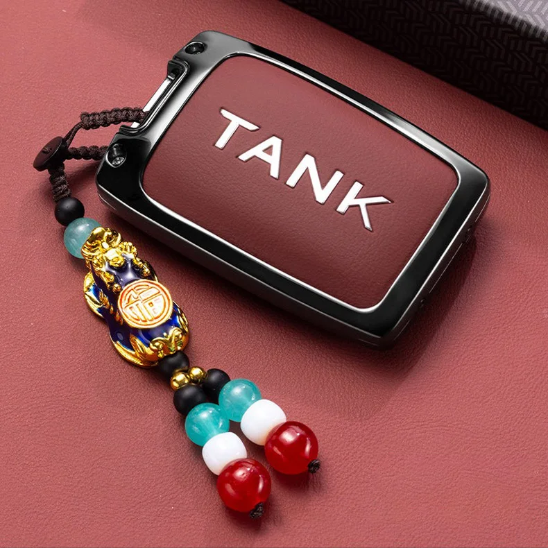 Zinklegierung Autoschlüssel-Hülle für Great Wall GWM WEY TANK 300 500 Tank300 Tank500 2022 2025 2026 Schlüsselanhänger Abdeckung Zubehör – Detail 8