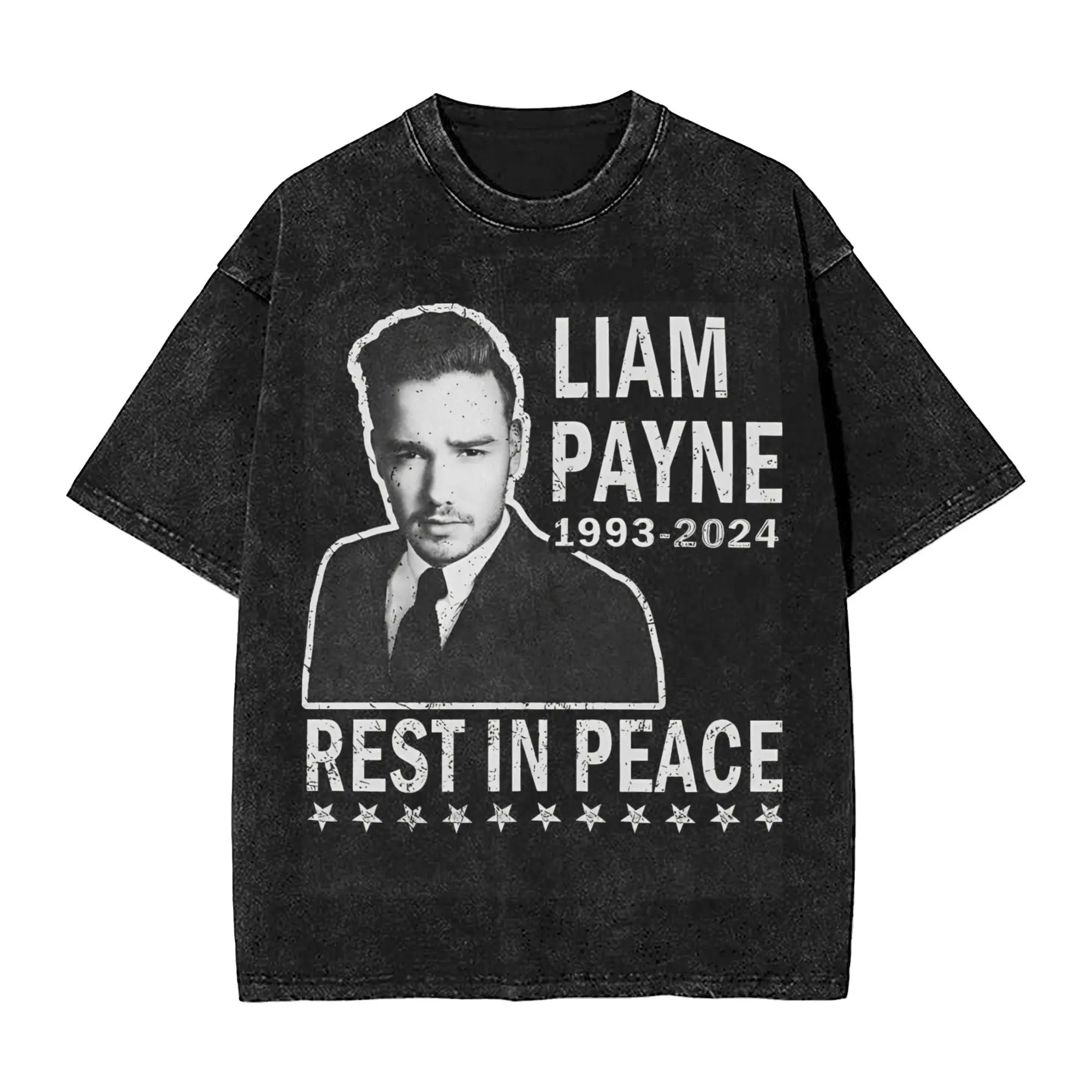 Novelty Men Women Liam Payne 1993-2024 rest in peace RIP memory Tee Shirt Washed Style  T Shirts Clothing