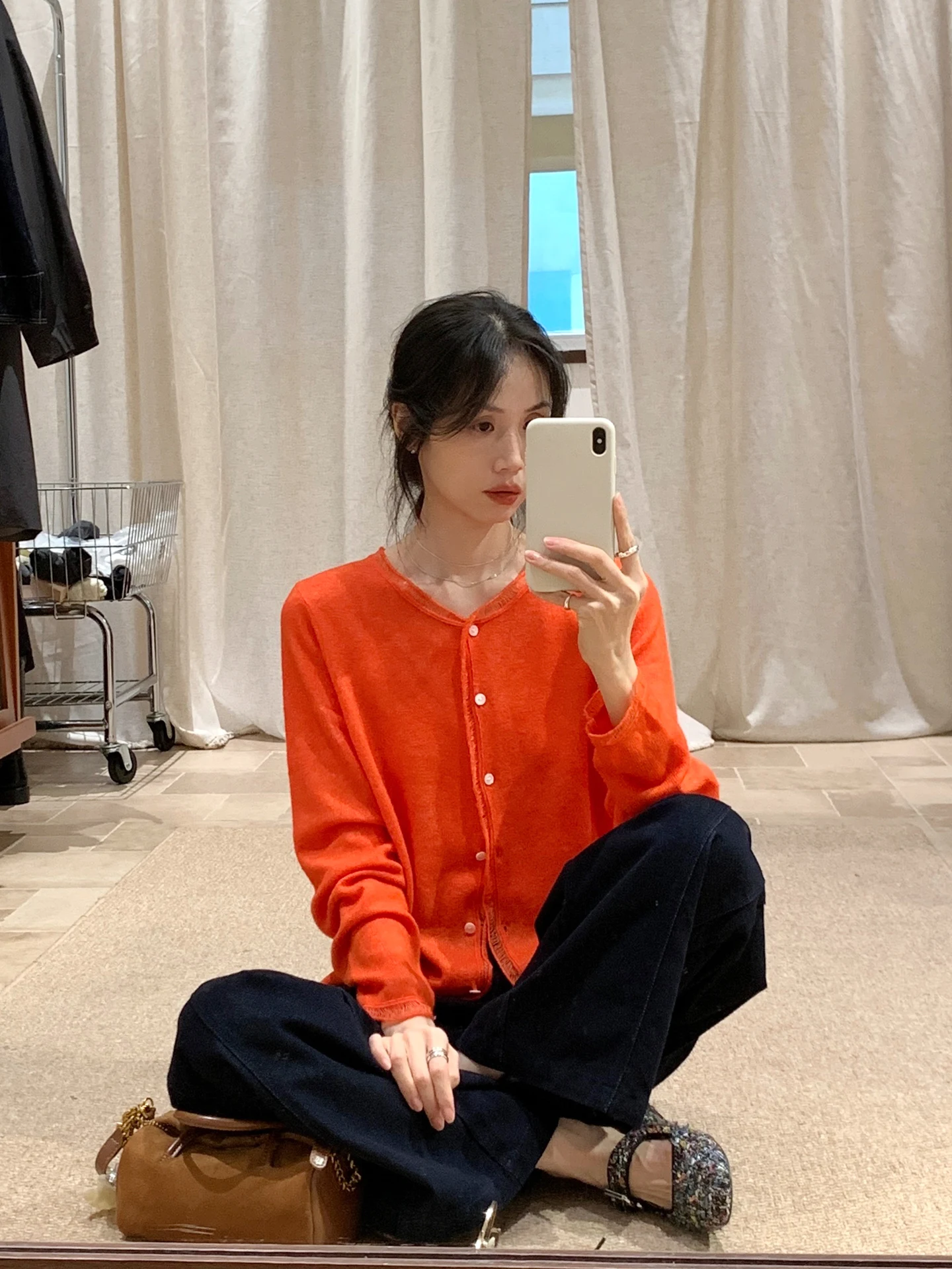 

BRIVIN Мягкий круглый кардиган из шерсти с длинными рукавами, женская модная осенняя одежда, антивозрастной элегантный топ