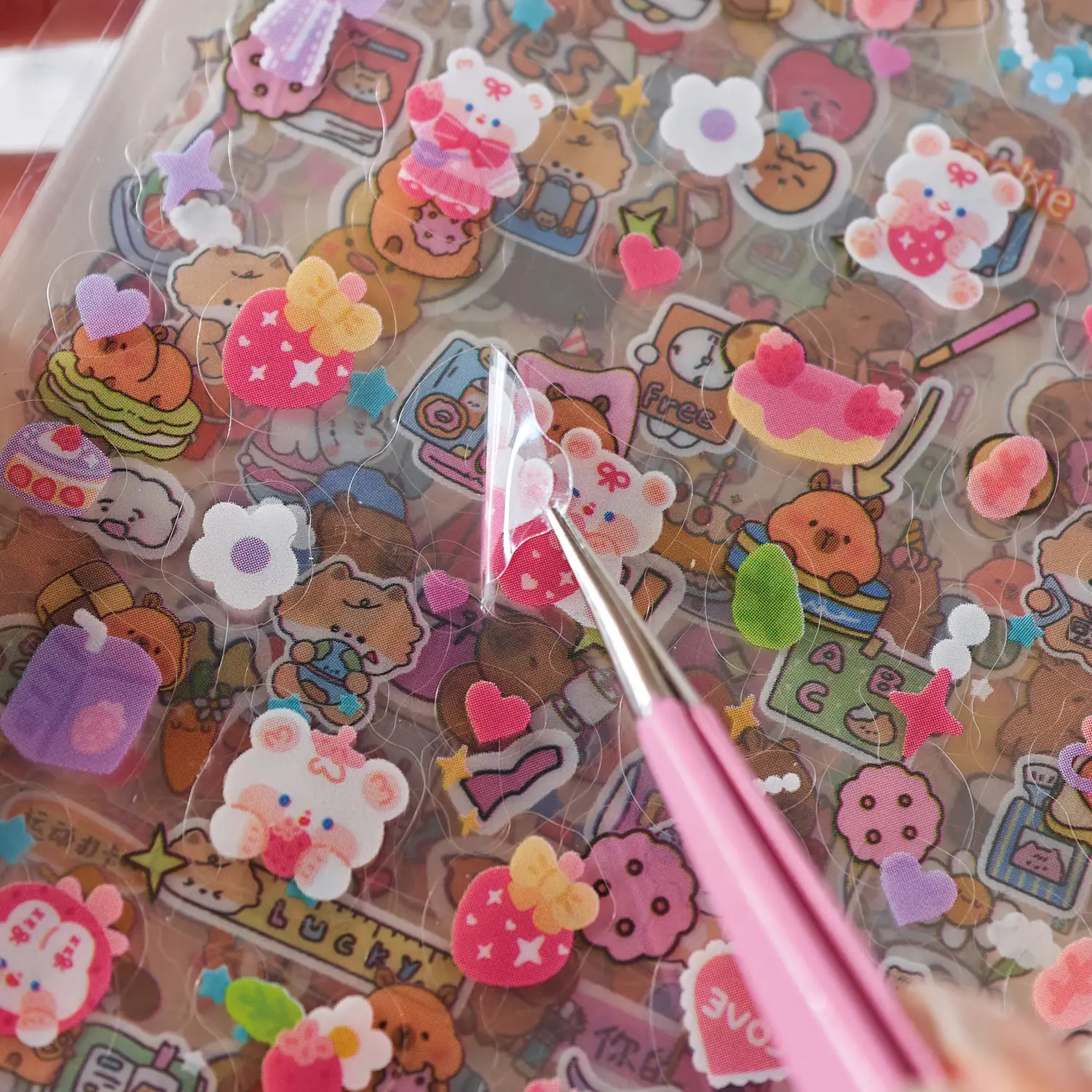 20 ورقة Kawaii الكرتون ملصق صغير لفائف يموت قطع كتاب ملصقات DIY بها بنفسك ألبوم Diary سجل القصاصات لطيف الأطفال ملصقات الأظافر #3