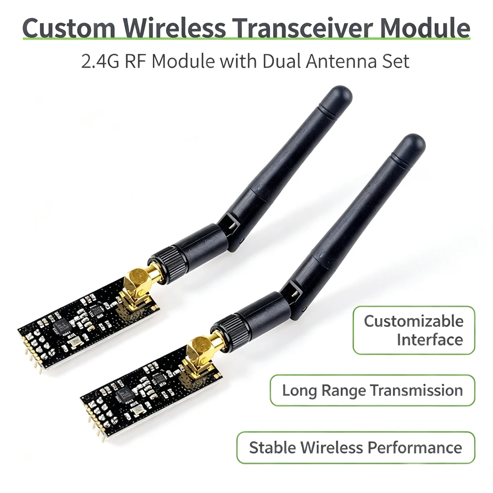 New NRF24L01+PA+LNA Wireless Transceiver RF Transceiver Module with SMA Antenna 2.4G 1100m