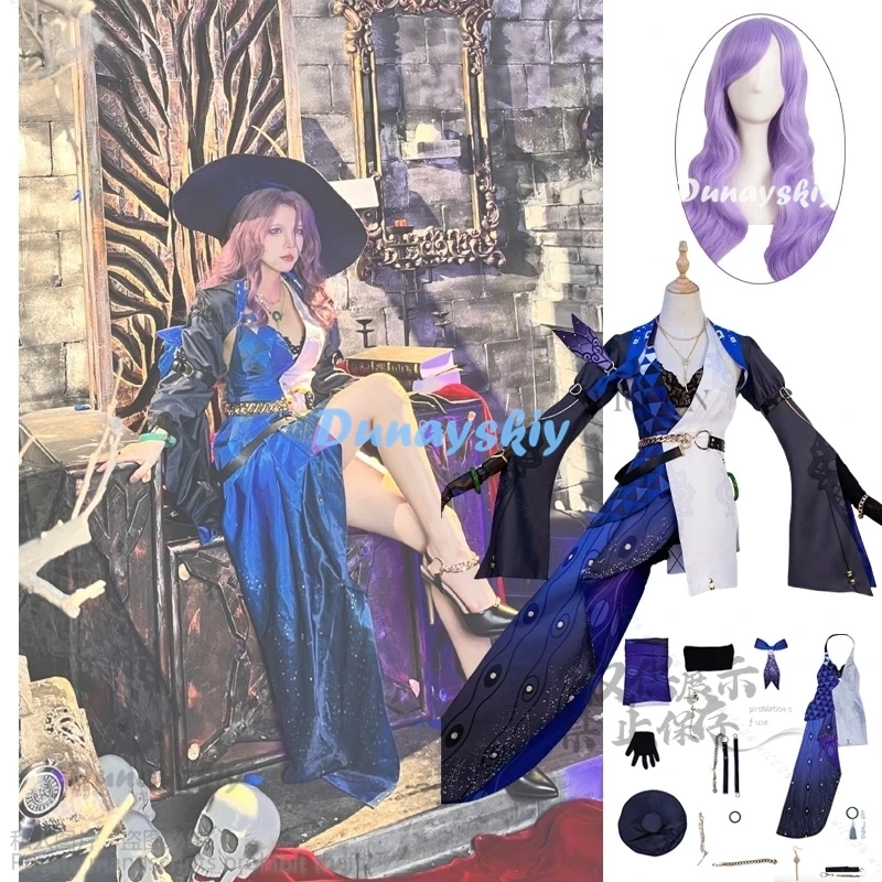 Honkai Star Rail Jade Cosplay Costume Wig Game Dress Uniform Hat Gloves Earrings Jade Of Credit Ten Stonehearts Halloween Girls