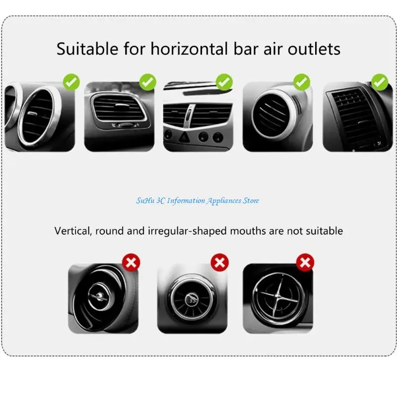 Universal 360 Rotating Car Mobile Holder Air Vent Mount Cradle for Mobile