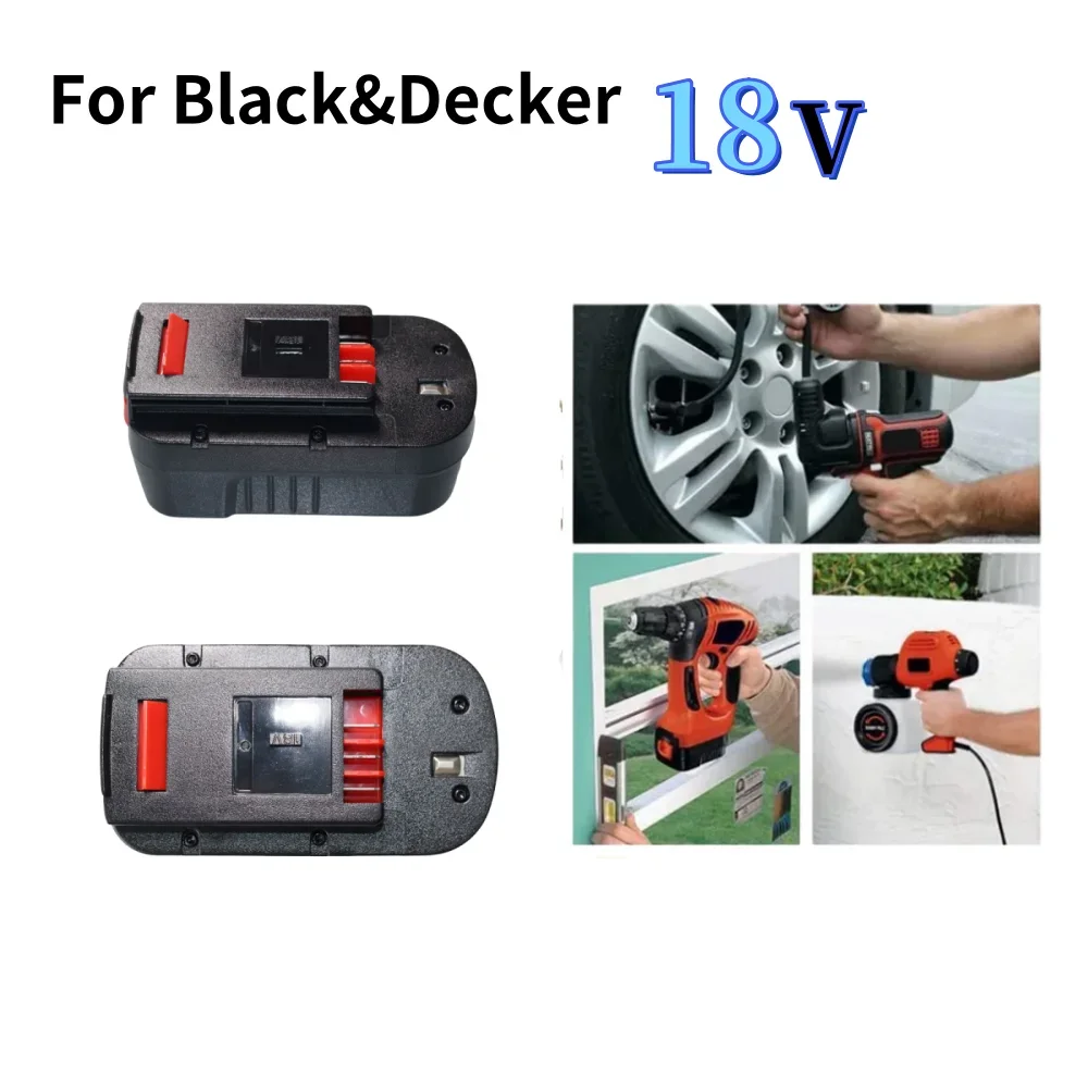 18V 6000mAh High Capacity Power Tool Battery Compatible For Black&Decker A18 A1718 A18NH HPB18 HPB18-OPE FS1800CS FS1800D FS180