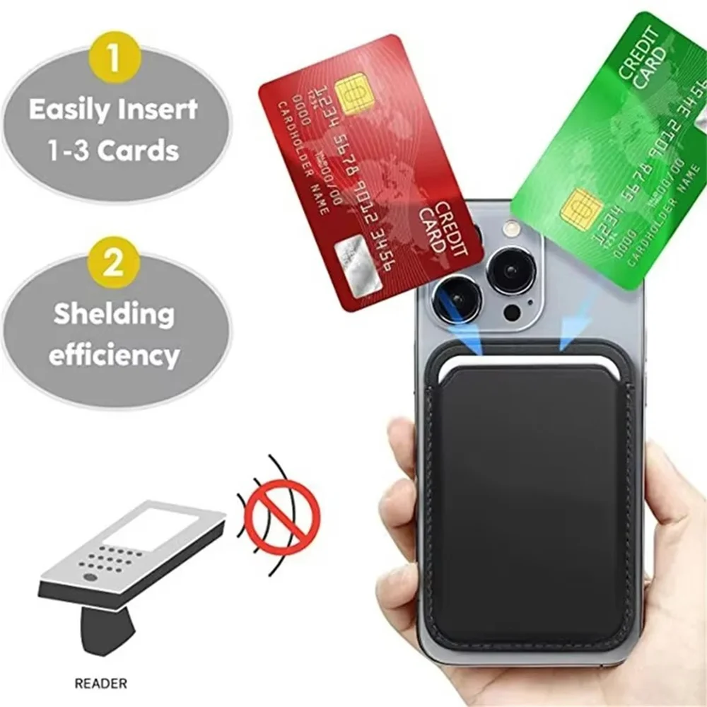 Magnetic Leather Wallet Case for iPhone 15Pro 14 13 16 Pro Max Magsafe Card Holder Luxury Phone Cover Protective Bag Accessories image 4