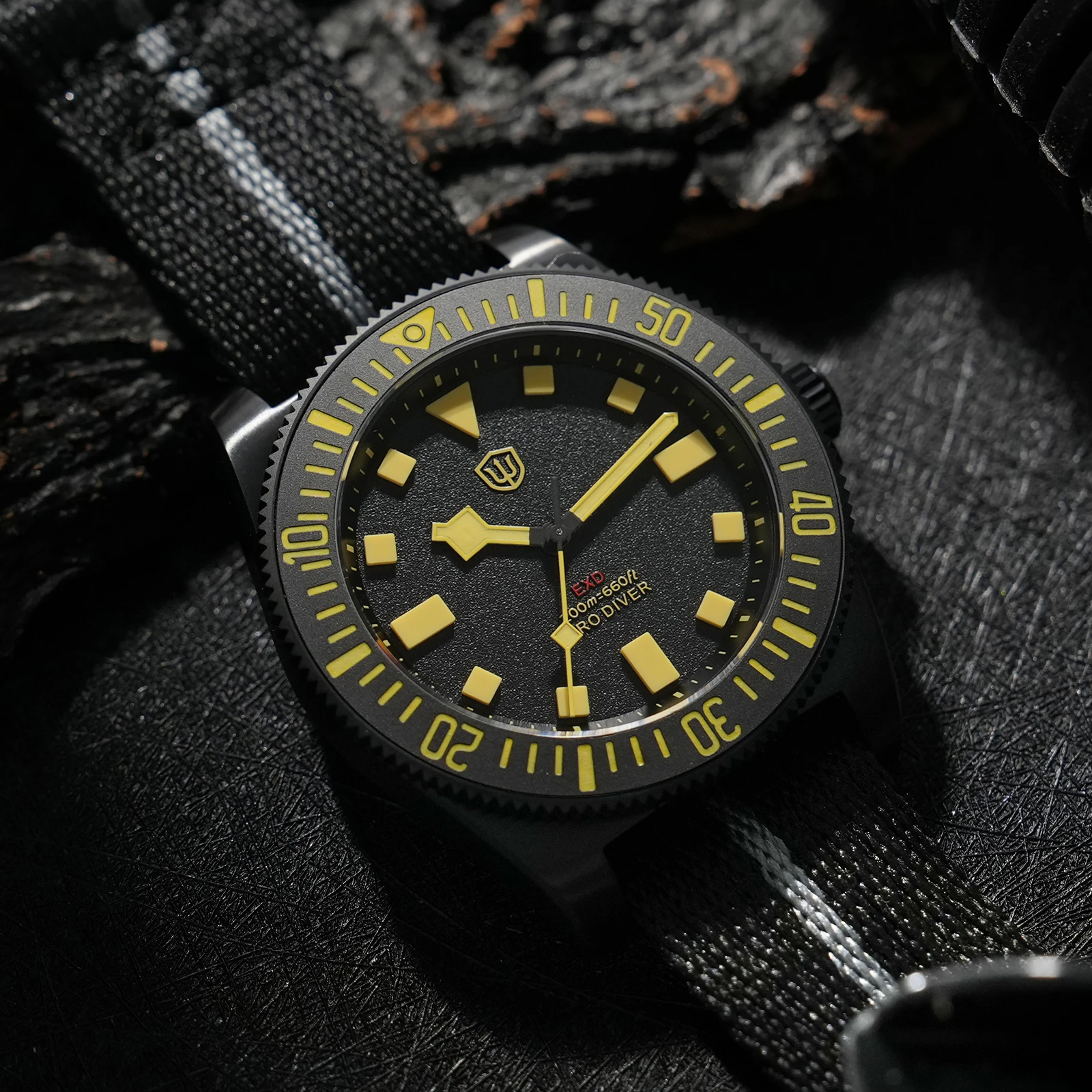 

Часы Watchdives EXD V3 Titanium Dive Watch VH31, кварцевые часы с сапфировым стеклом, керамическим безелем на 60 щелчков, светящимися элементами, водонепроницаемостью 20 бар, мужские часы.