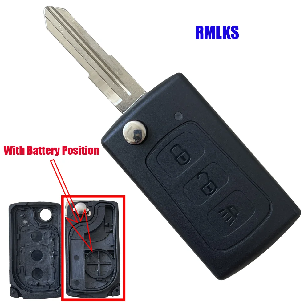 New 3 Button Remote Flip Key Blank Replacement Shell/Case Enclosure For Great Wall Hover Haval H3 H5 Keyless Entry Fob Key Cover