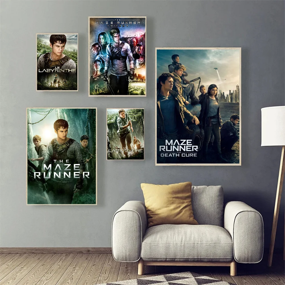 The Maze Runner Good Quality Prints and Posters Whitepaper Sticker DIY Room Bar Cafe Vintage Decorative Painting