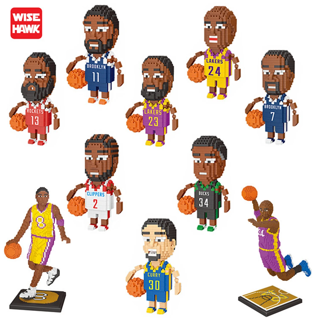 DIY Basketball Player Doll Model Micro Building Blocks Basketball Star Match Assembling Mini Bricks Toys For Kid Collection Gift