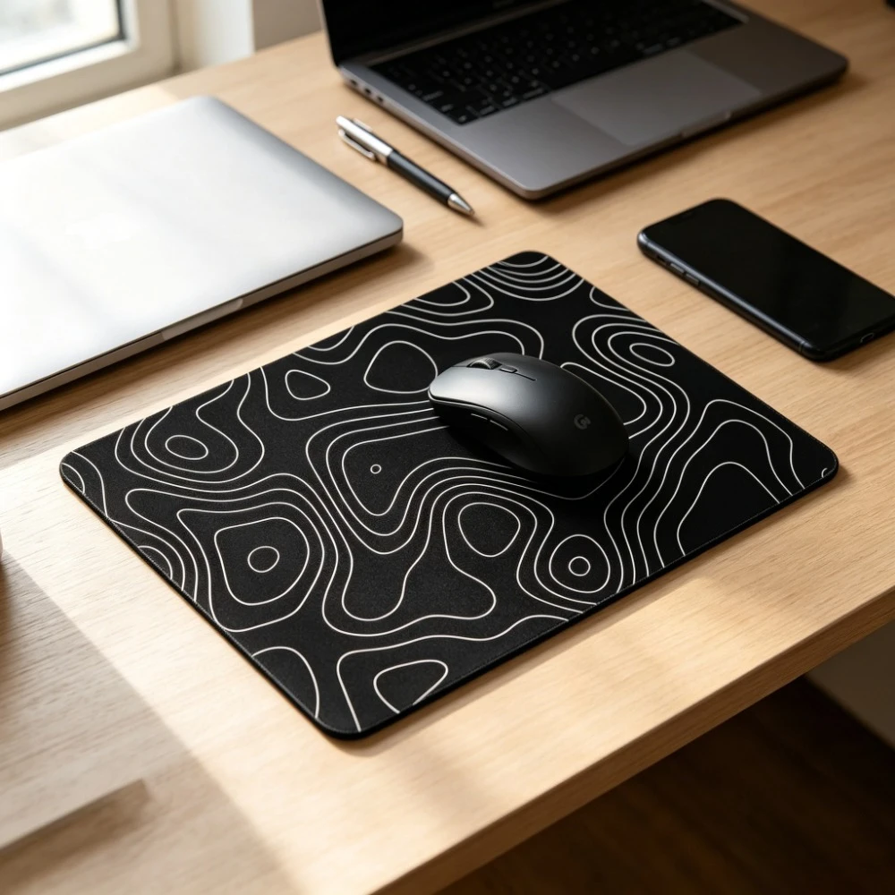 CIFBUY Strata Liquid Pattern Gaming Mouse Pad XXL Desk Mat Non-Slip Rubber Base Home Office Laptop Decor