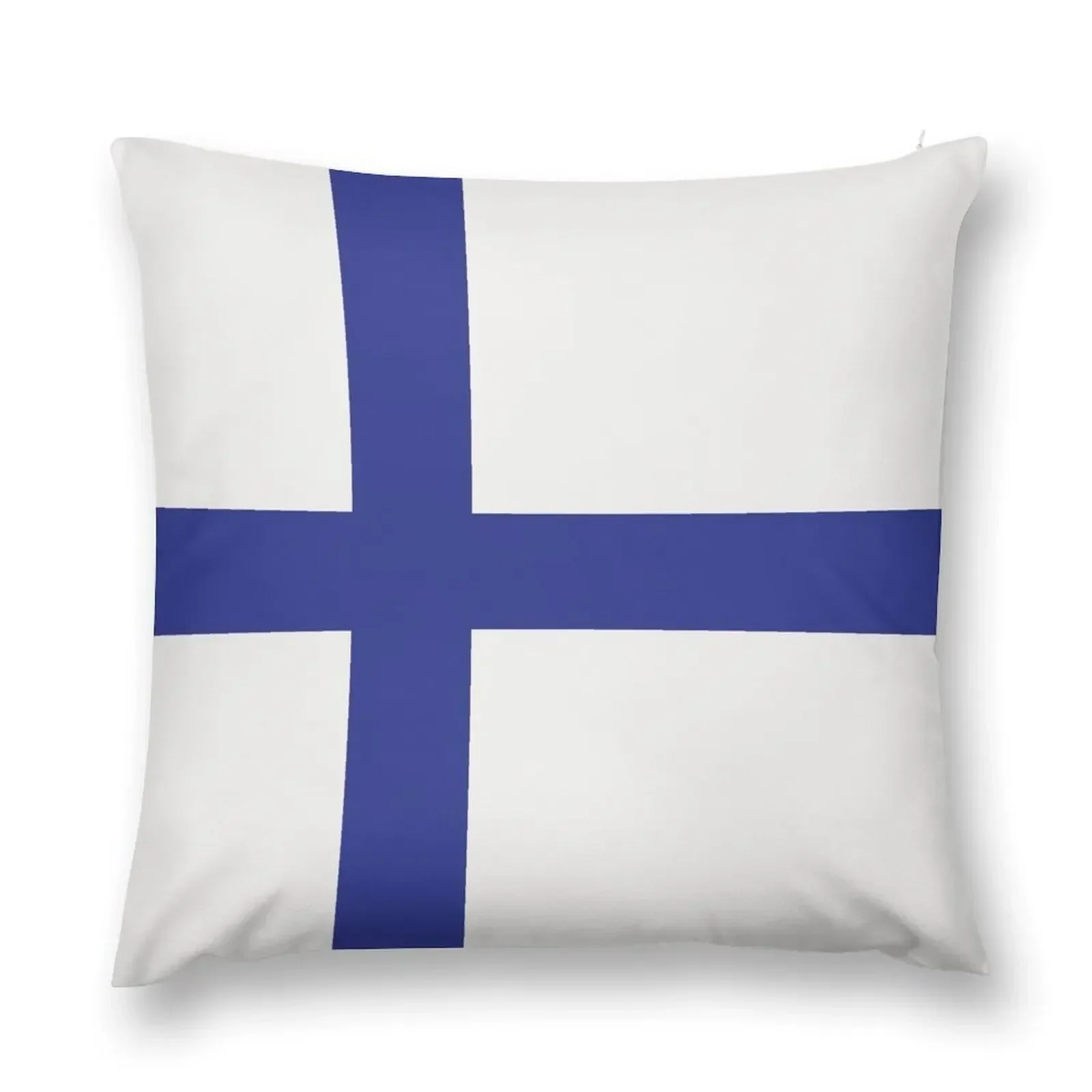 World of Color Flags - Country Cushion - Flag of Finland Throw Pillow Room decorating items Luxury Pillow Case pillow