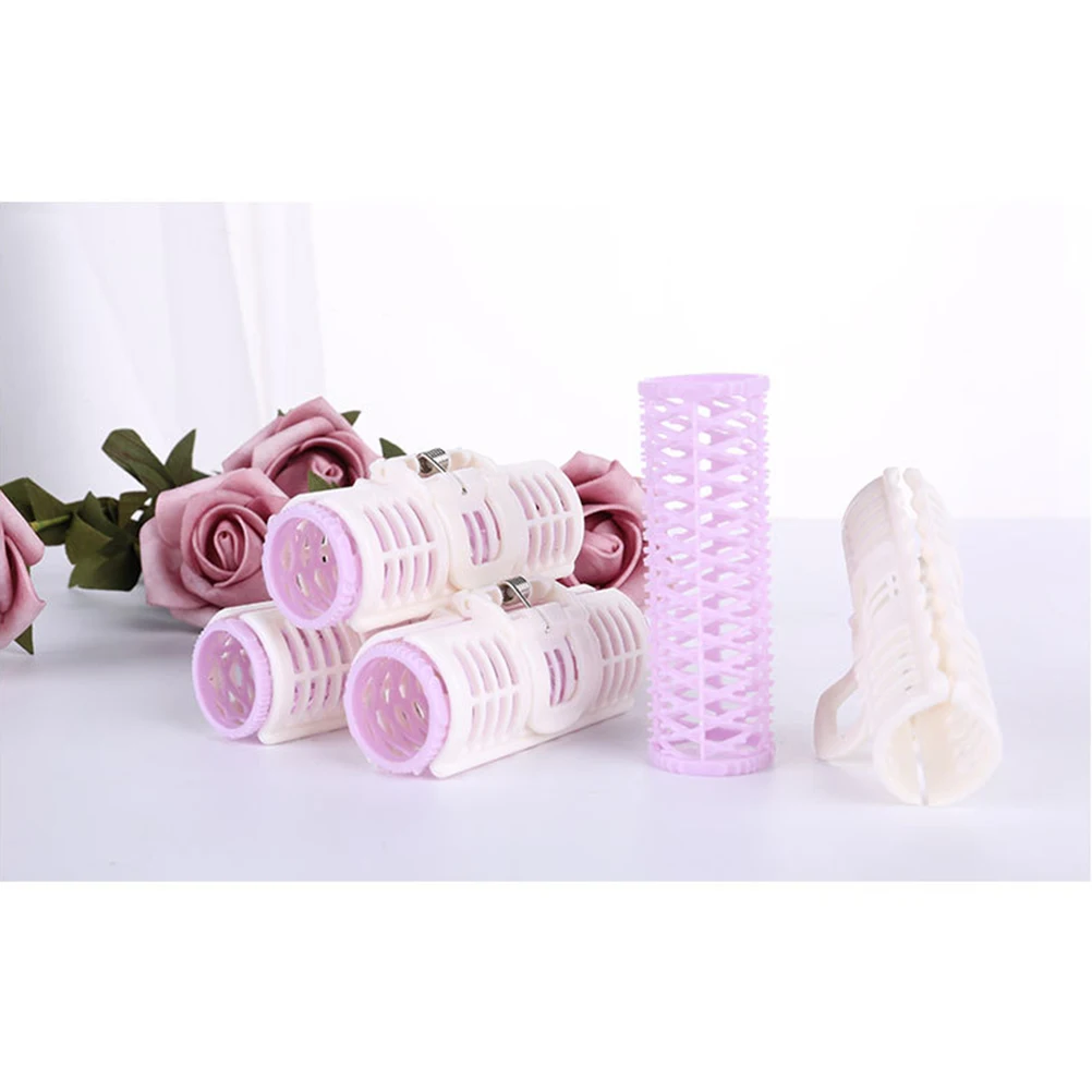 

8pcs Hair Curlers Lightweight ABS Women Rollers Volume Styling Tools Salon Use Curls Different Colors Never Harm Hair Automatic