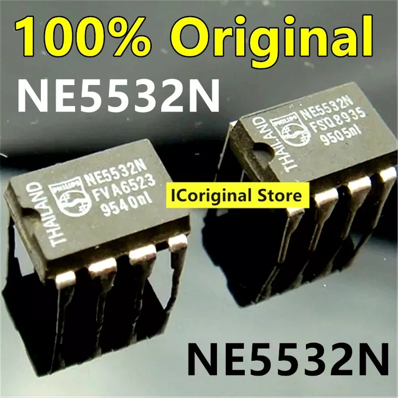 100% Original NE5532N DIP-8 in stock NE5532 IC operational amplifier chip,eight feet, high-performance low noise dip8