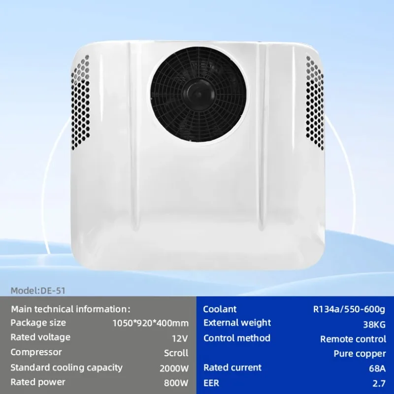 AC Rooftop Unit Truk 24v De-51 All-in-one Untuk Truk RV Camper