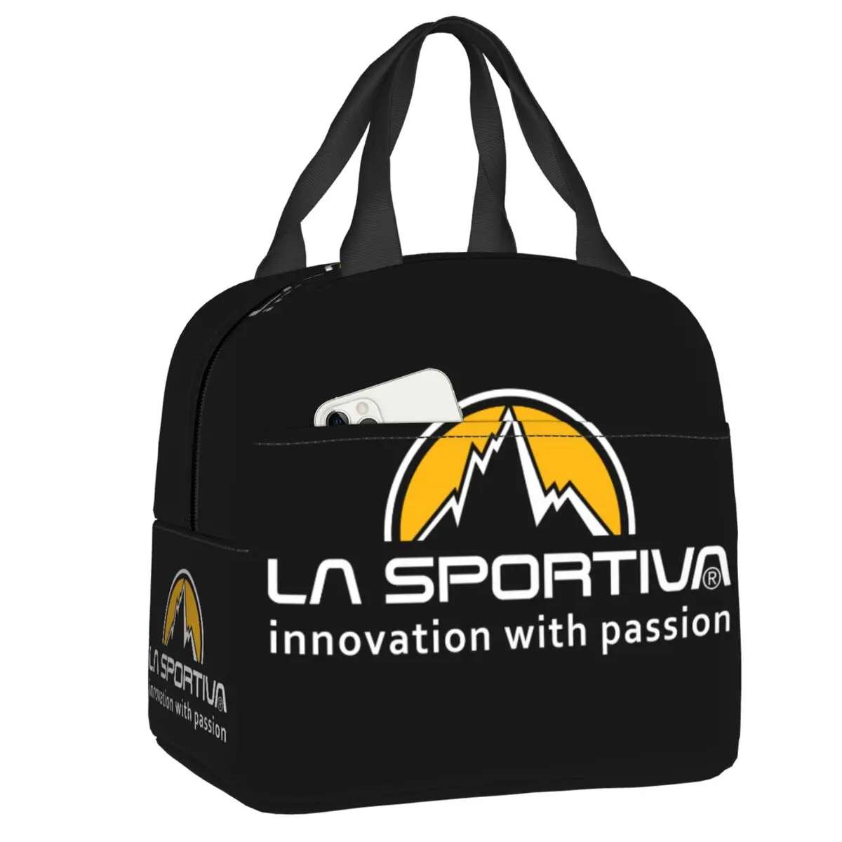 La Sportiva Insulated Lunch Bag for Work School Portable Cooler Thermal Lunch Box Women Children Food Container Tote Bags