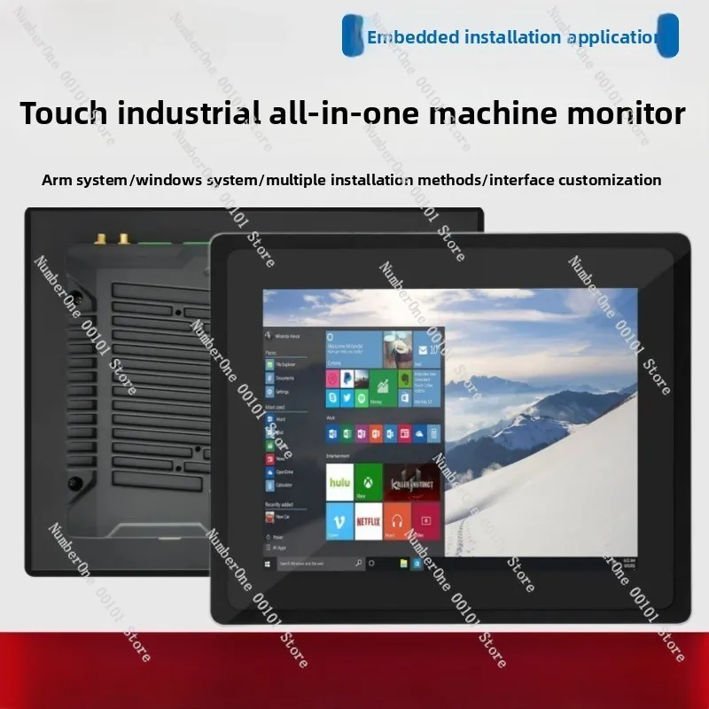 10.1-21.5 inch embedded industrial control all-in-one computer touch screen wide pressure Android X86 tablet PC