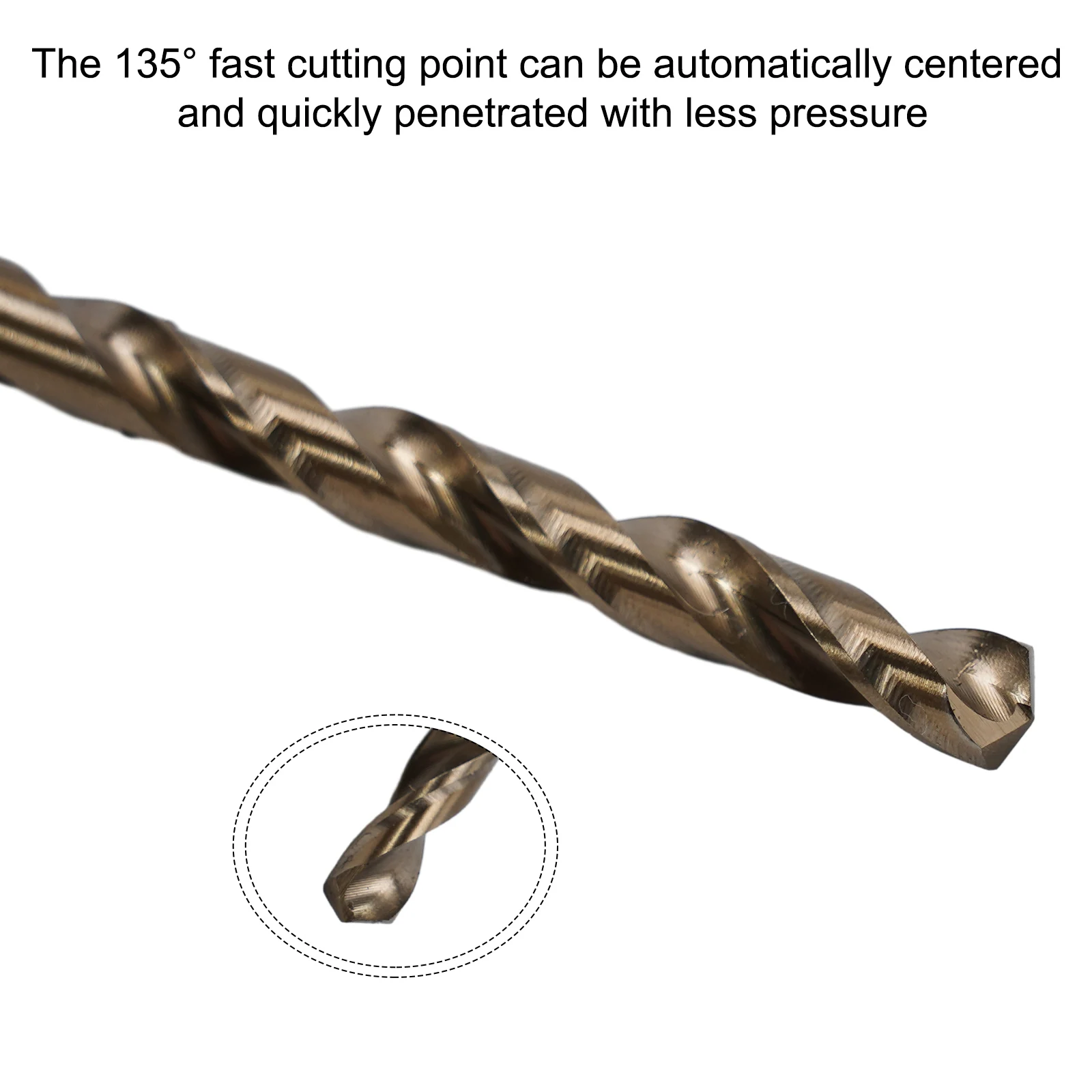 Broca de Cobalto para Broca de Mão, Imprensa, Metal, Ferro, Aço Inoxidável, Acessórios para Ferramentas Elétricas, HSS, M35, 1mm, 2mm, 3mm, 4mm, 5mm, PCes 6