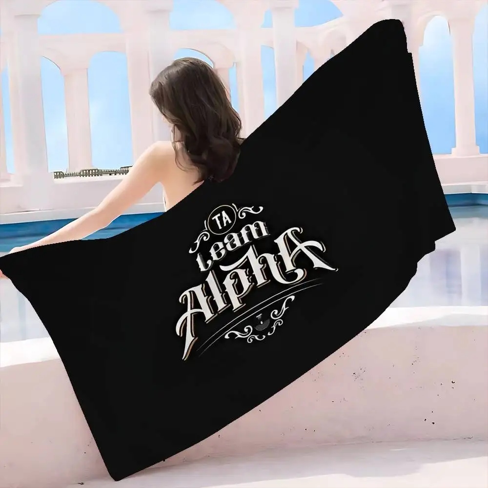 

Пляжное полотенце из микрофибры с принтом A-Alphas L-Industries для альпинизма, йоги, пляжа, плавания, бега – впитывающее, мягкое