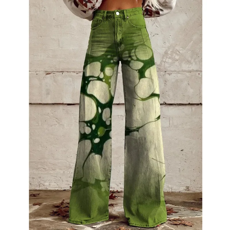 Imitation Cow Wide Leg Sweatpants Fashion Women\'s Casual Cargo Loose Pants Thin Style Trousers Solid Low Waist Oversized Pants