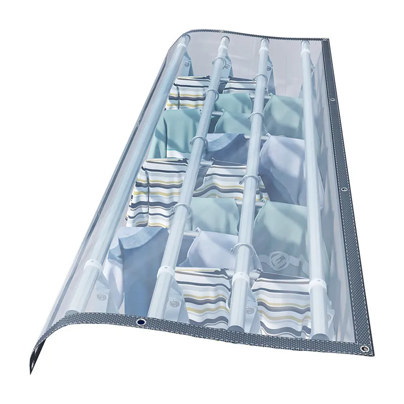 

Outdoor drying rack rain cover household awning dust