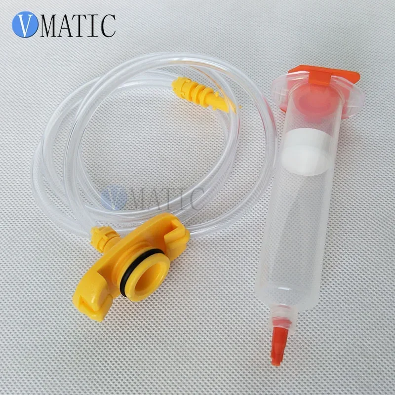 

Free Shipping 10 Sets Glue Dispensing Pneumatic Syringe 30cc/ml Barrel With Adapter & Piston/Syringe Stopper/ End Cover