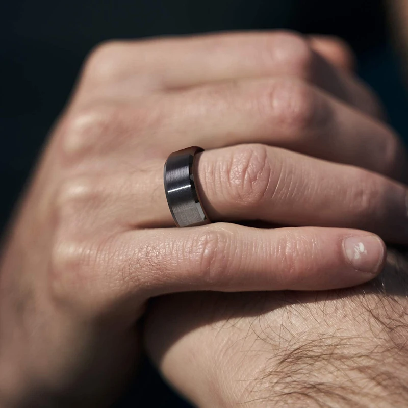 Kolmnsta 4/6/8mm Black Ceramic Ring Anti-Allergy Men Brushed Couple Wedding Band Engagement Rings For Women Size 4-15 Anel