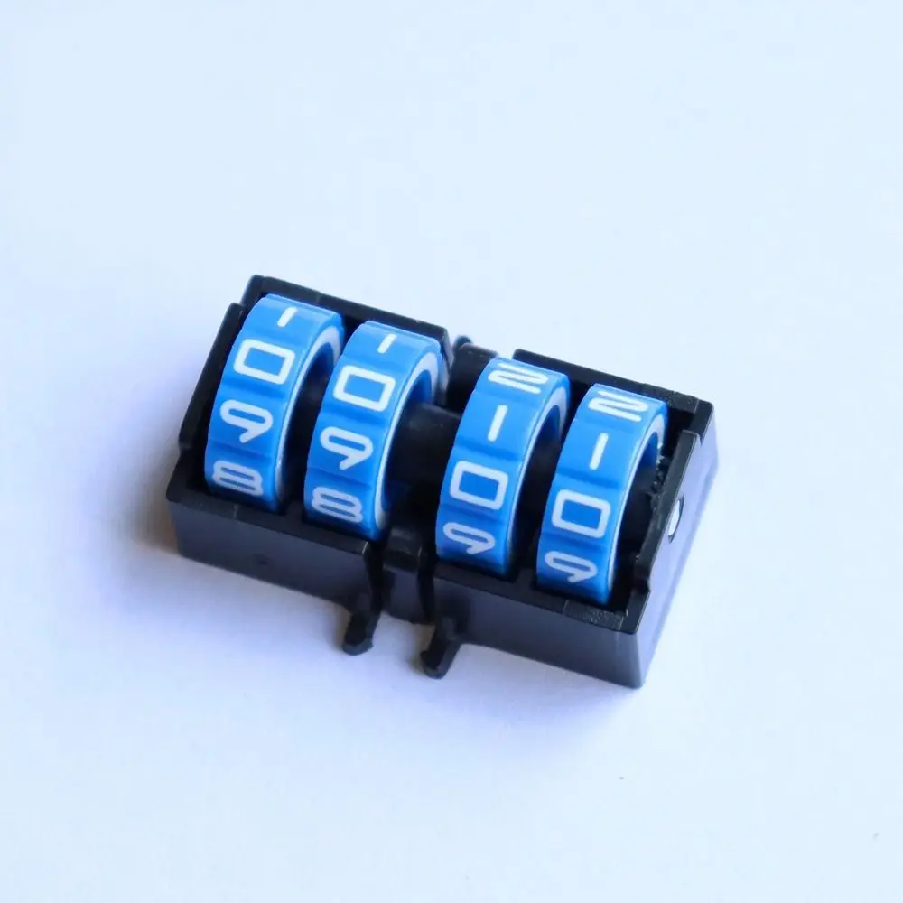 4 Digit Wheel Board Games Score Counter Rotating Number Dials Date-Time Display Tally Tracker Number Dials Adjustable