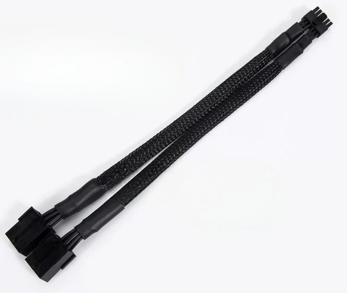Dual 8P to Small 12P GPU Power Cable Compatible with for NVIDIA RTX3070 RTX3080 RTX3090 20cm