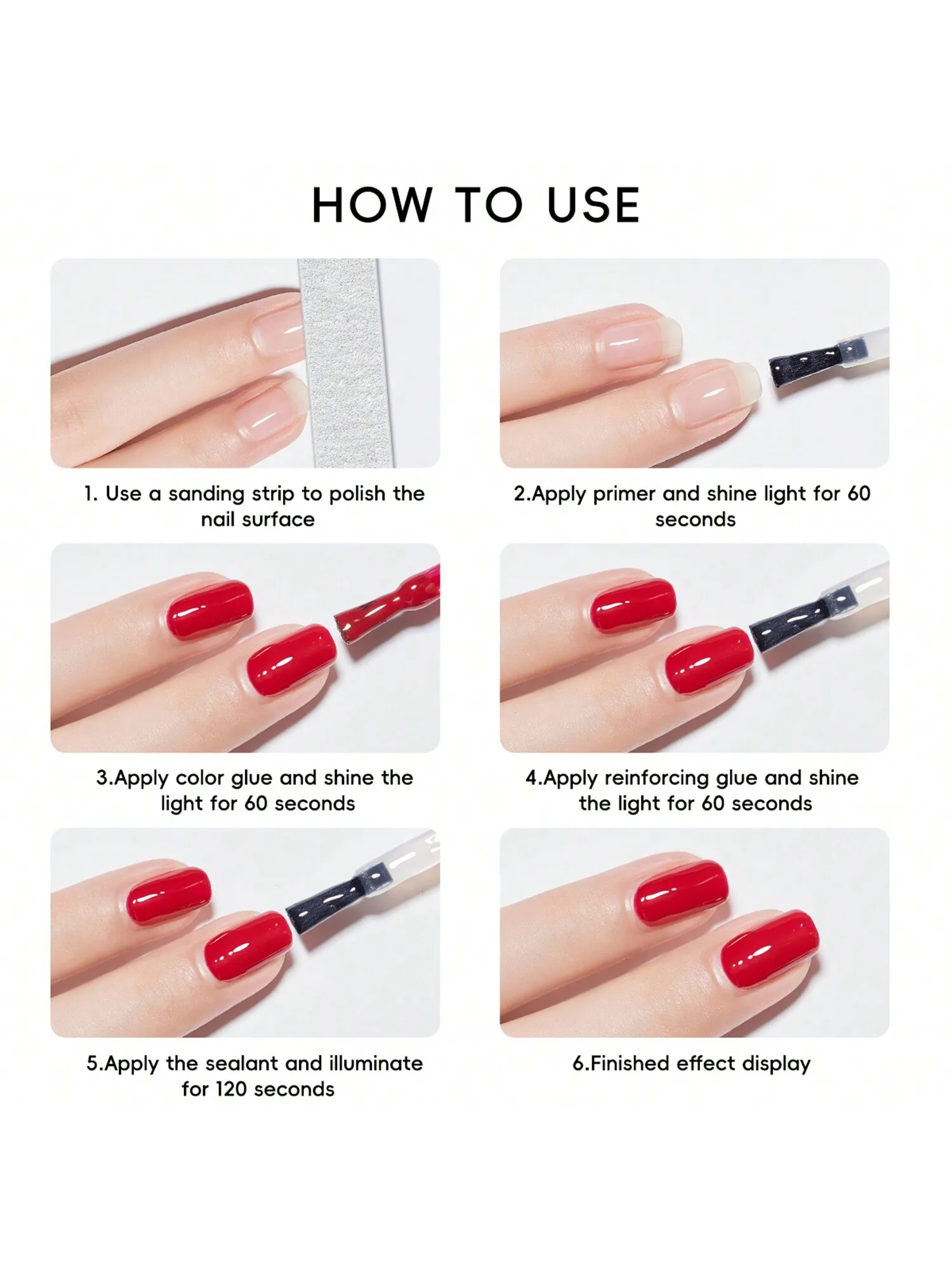 1 قطعة 10 مللي طلاء أظافر لامع عاكس مبهر - طلاء أظافر ثلاثي الأبعاد بدون مسح بالأشعة فوق البنفسجية LED #5