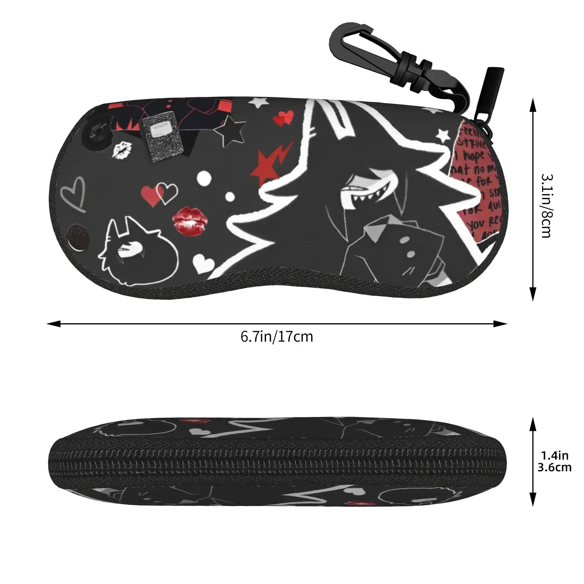 Cartoon Anime Miss Circle Glasses Case Unisex Convenient Box Fundamental Paper Education Sunglasses Storage Box Sunglasses Box