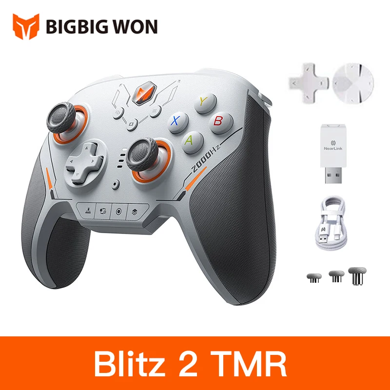 Bigbig Won Blitz 2 TMR Controller Wireless Bluetooth Gamepads Somatosensory Controllers Customized 2000hz for Ns Pc Steam Game