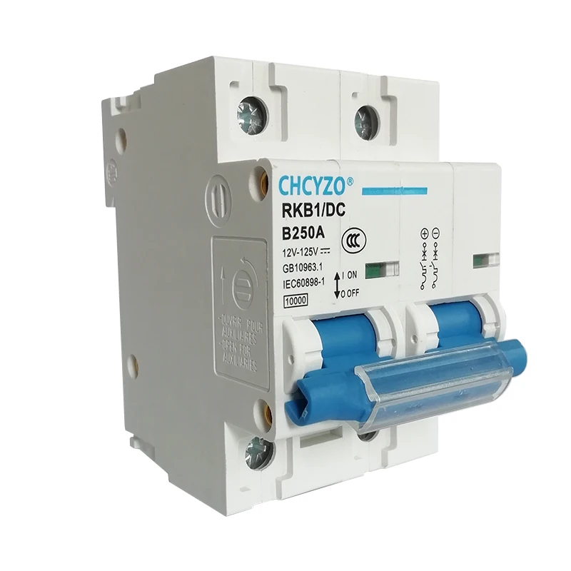 Disjuntor DC 1P 2P 12V 24V 36V 48V 60V 72V 96V 120V Células Solares RV Interruptor Vazio Da Bateria 100A 125A 150A 200A 250A