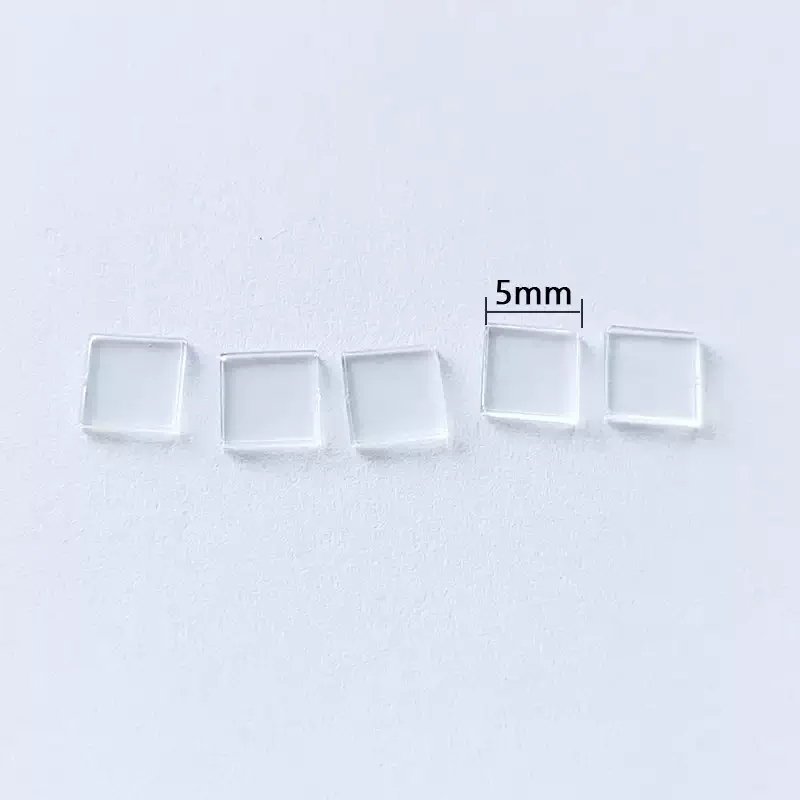 5pcs  5x5mm DOE Diffractive Optical Element Laser Homogenizer Lens Laser Scanning Projection Sheet Compatible with Visible Light