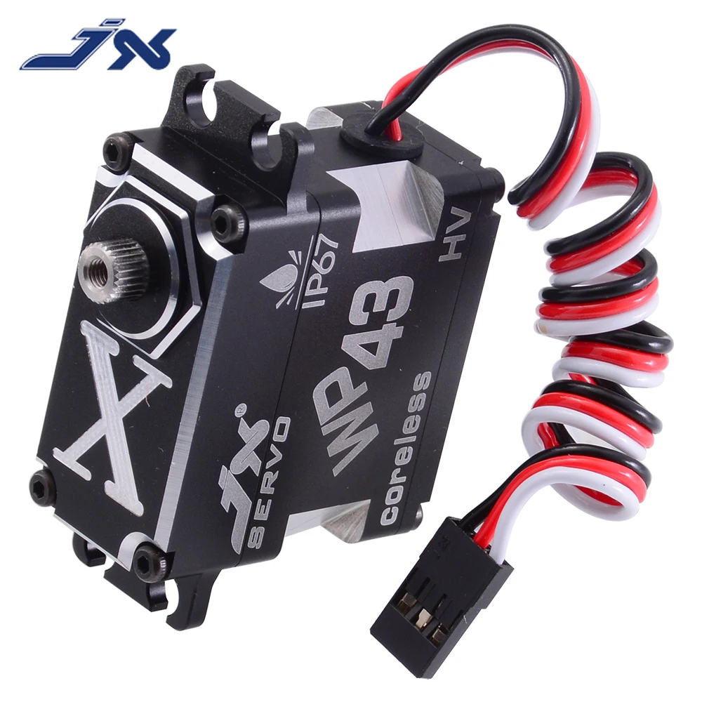 JX WP43 43kg Waterproof Digital Servo IP67 Coreless Motor 25T Metal Gear High Torque for RC Car Robot Drone Boat Fixed-wing 75g