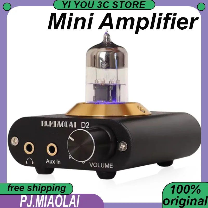 Мини-усилитель 6N3, ламповый HIFI усилитель мощности для наушников может управлять 18-600 Ом, операционный усилитель NE5532P, выход 1100 МВт Мини-усилитель 6N3, ламповый HIFI усилитель мощности для наушников может управлять 18-600 Ом, операционный усилитель NE5532P, выход 1100 МВт