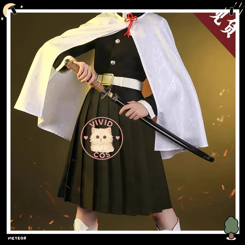 

Hot Demon Slayers Anime Tsuyuri Kanawo Cosplay Costume for Women Adult Kisatsutai Uniform Wig Halloween Comic Con Party Outfit