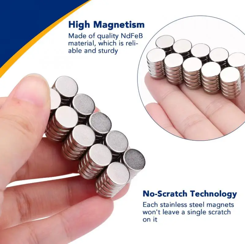 100Pcs 5x1 Neodymium Magnet 5mm X 1mm N35 NdFeB Round Super Powerful Strong Permanent Magnetic Imanes Disc 5*1