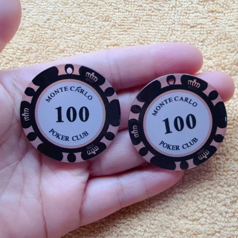 10pcs Acrylic Digital Pendant for DIY Jewellery Making