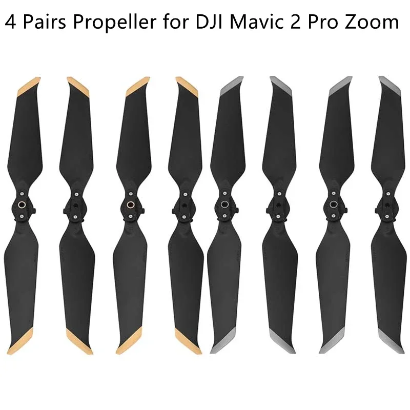 4 Pairs Propeller Props for DJI Mavic 2 Pro Zoom 8743F Blade Quick-Release Folding Noise Reduction for Mavic 2 Props  Accessory