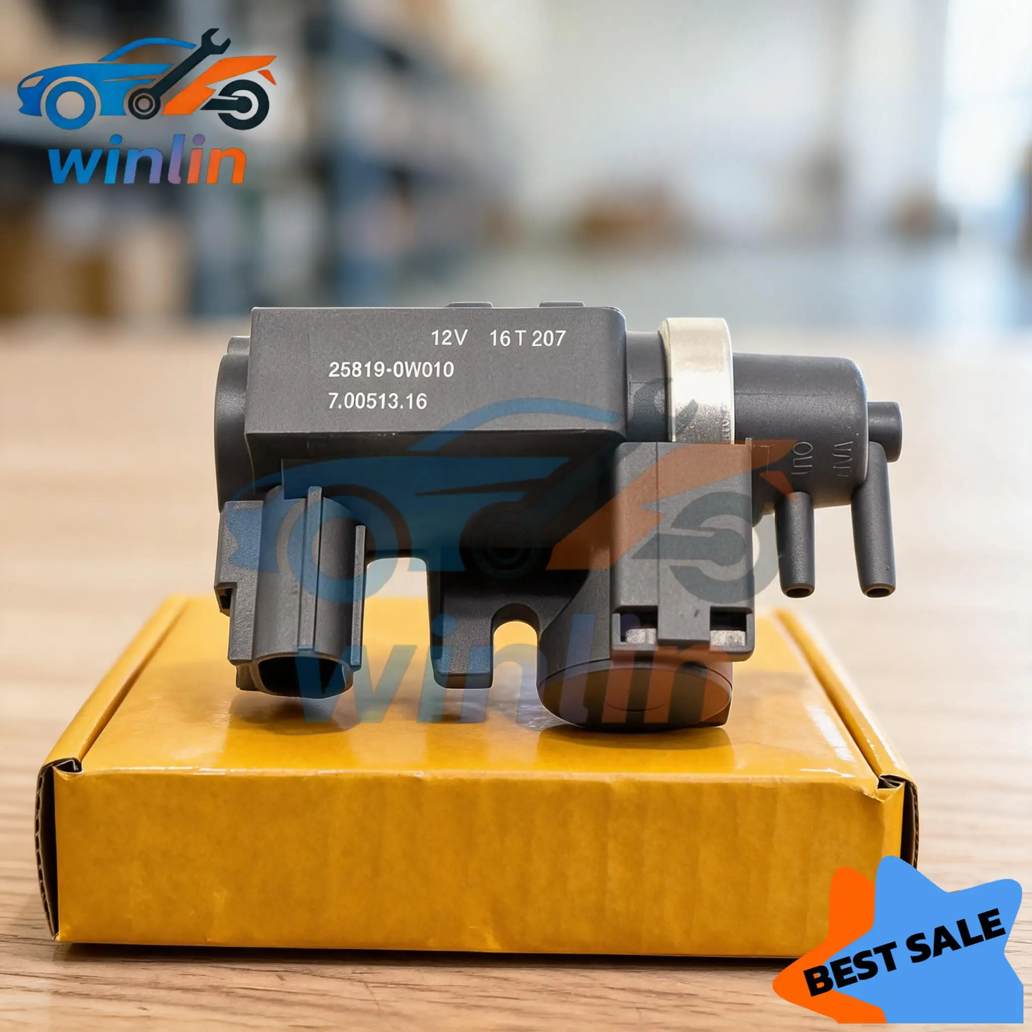 OEM 25819-0W010 Turbo Boost Pressure Valve Solenoid for Lexus ES300h/UX250h/UX200 (2018-2024)