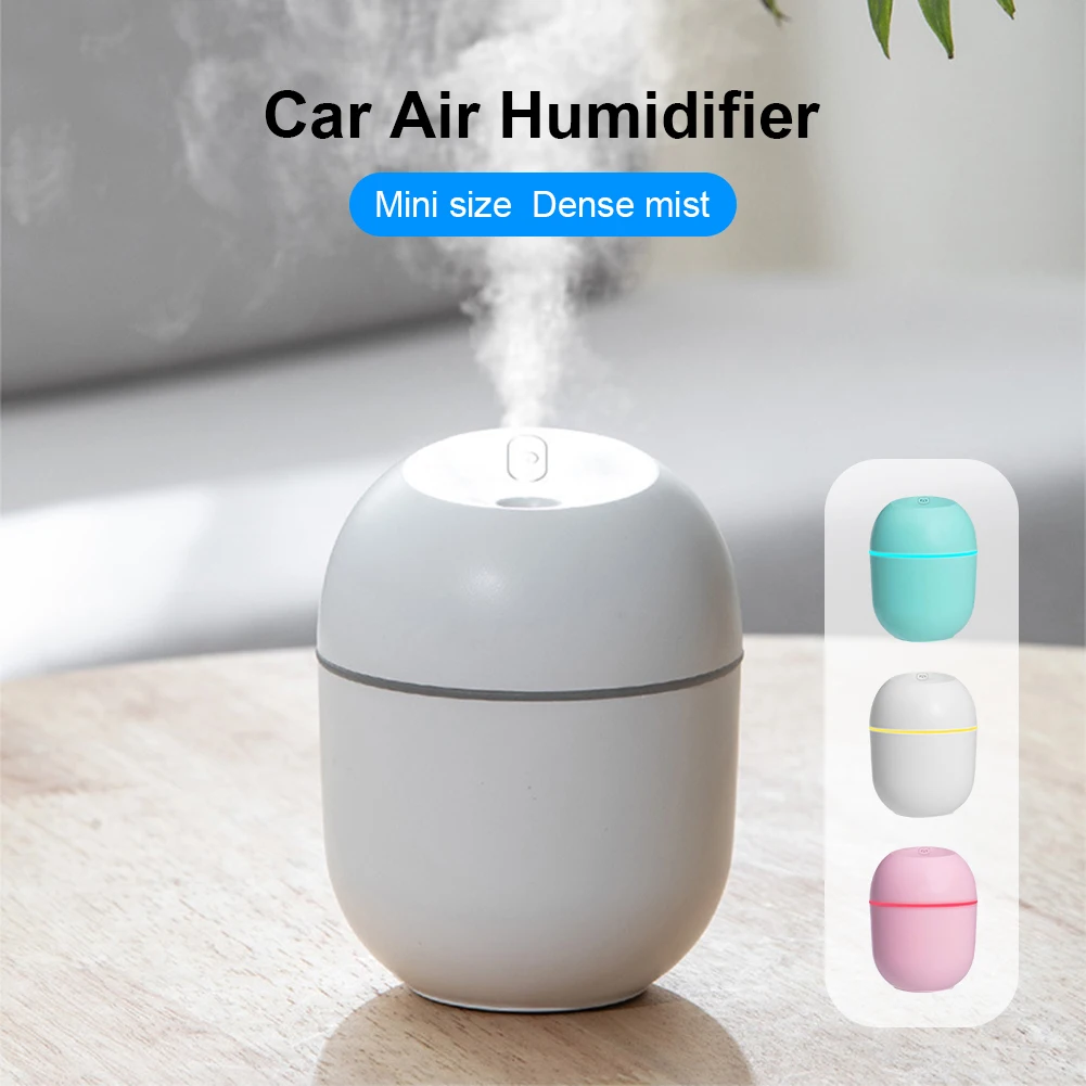 HOT NEW 220ML Humidificador Min Air Humidifier Ultrasonic Aromatherapy Diffuser Cool Mist Sprayer LED Night Lamp For Home Car