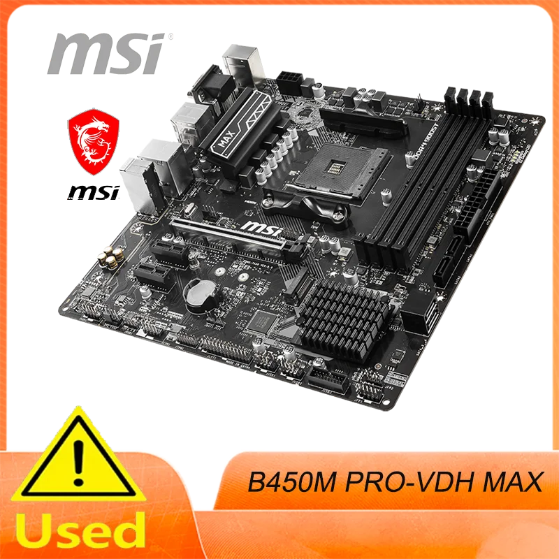 

Материнская плата MSI PRO B450M PRO-VDH MAX AM4 AMD B450 Micro ATX AMD